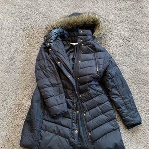 Black Michael Kors winter puffer coat